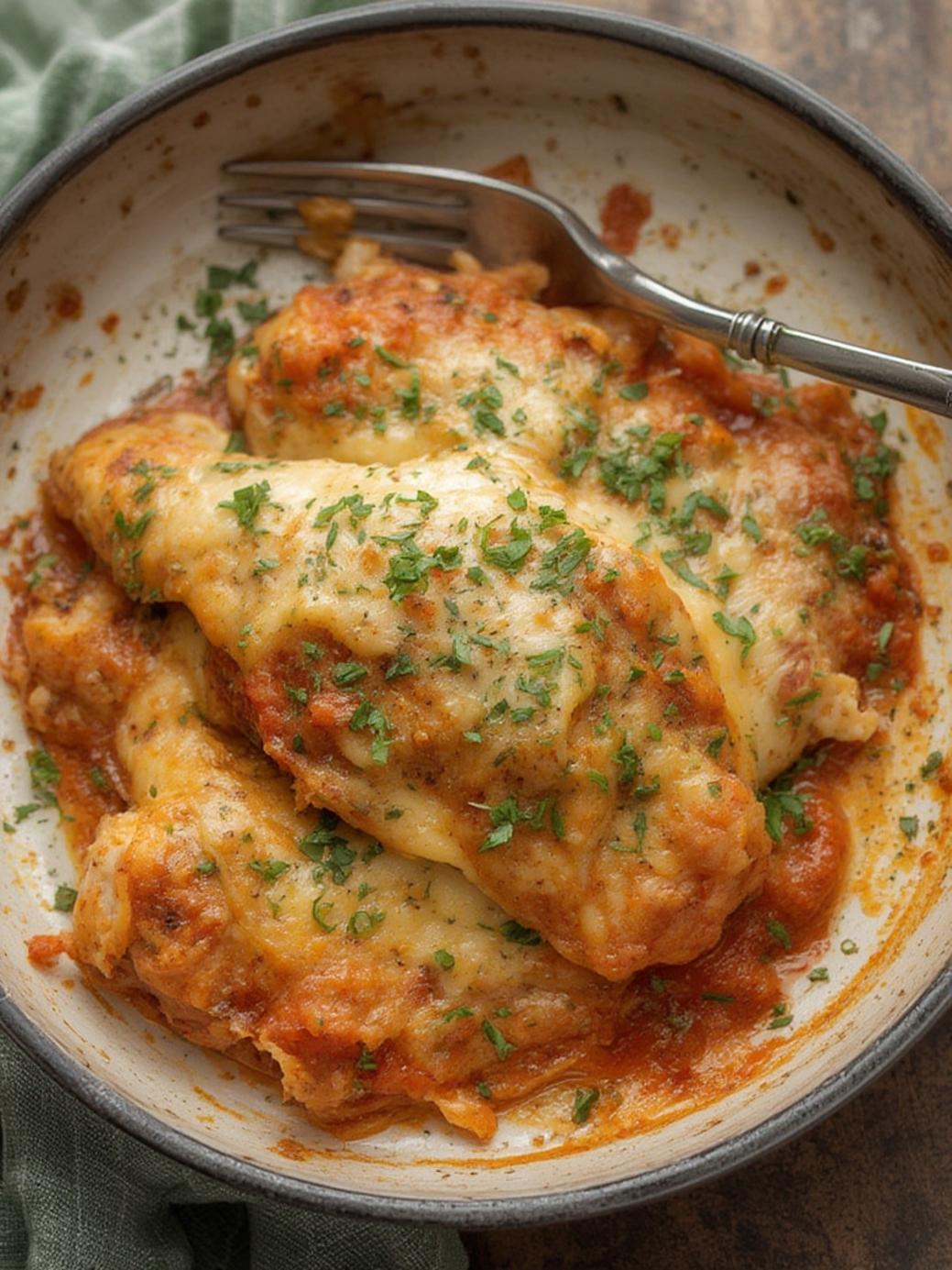 Healthy Chicken Parmesan Casserole
