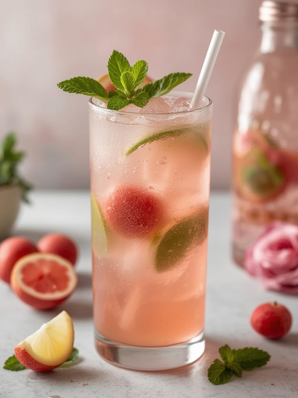Lychee Rose Mojito Recipe