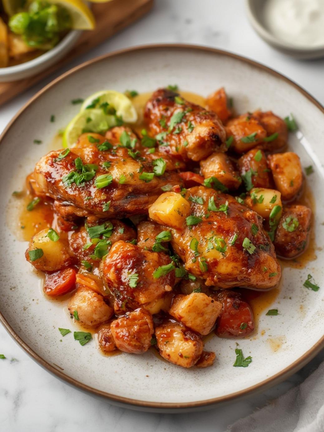 Pineapple Teriyaki Sheet Pan Chicken