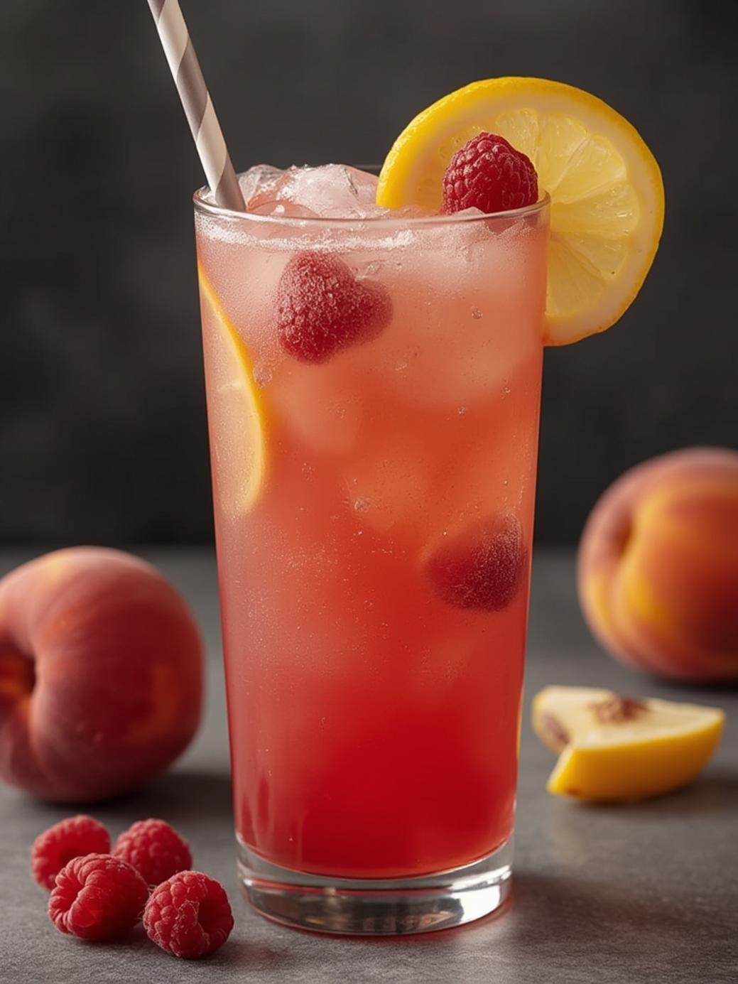 Raspberry Peach Lemonade