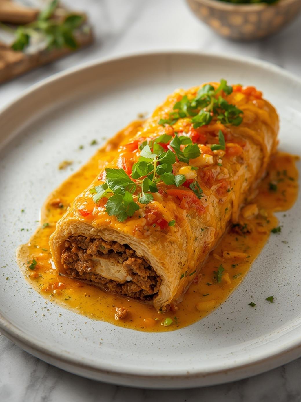 Ultimate Cheesy Ground Beef Roll