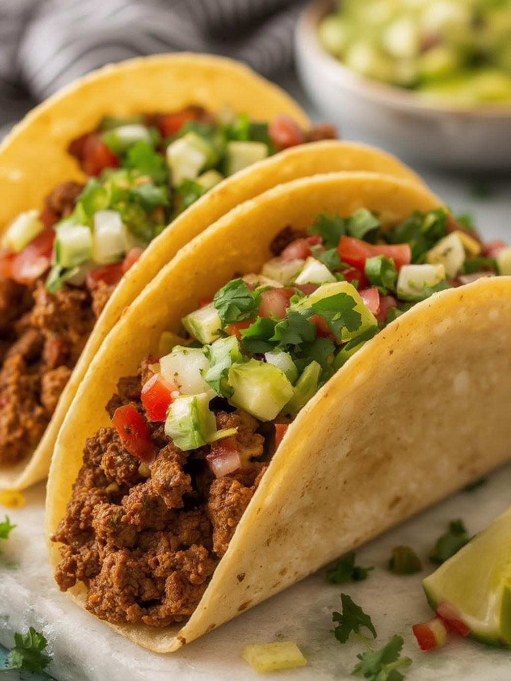 ground beef taco shells