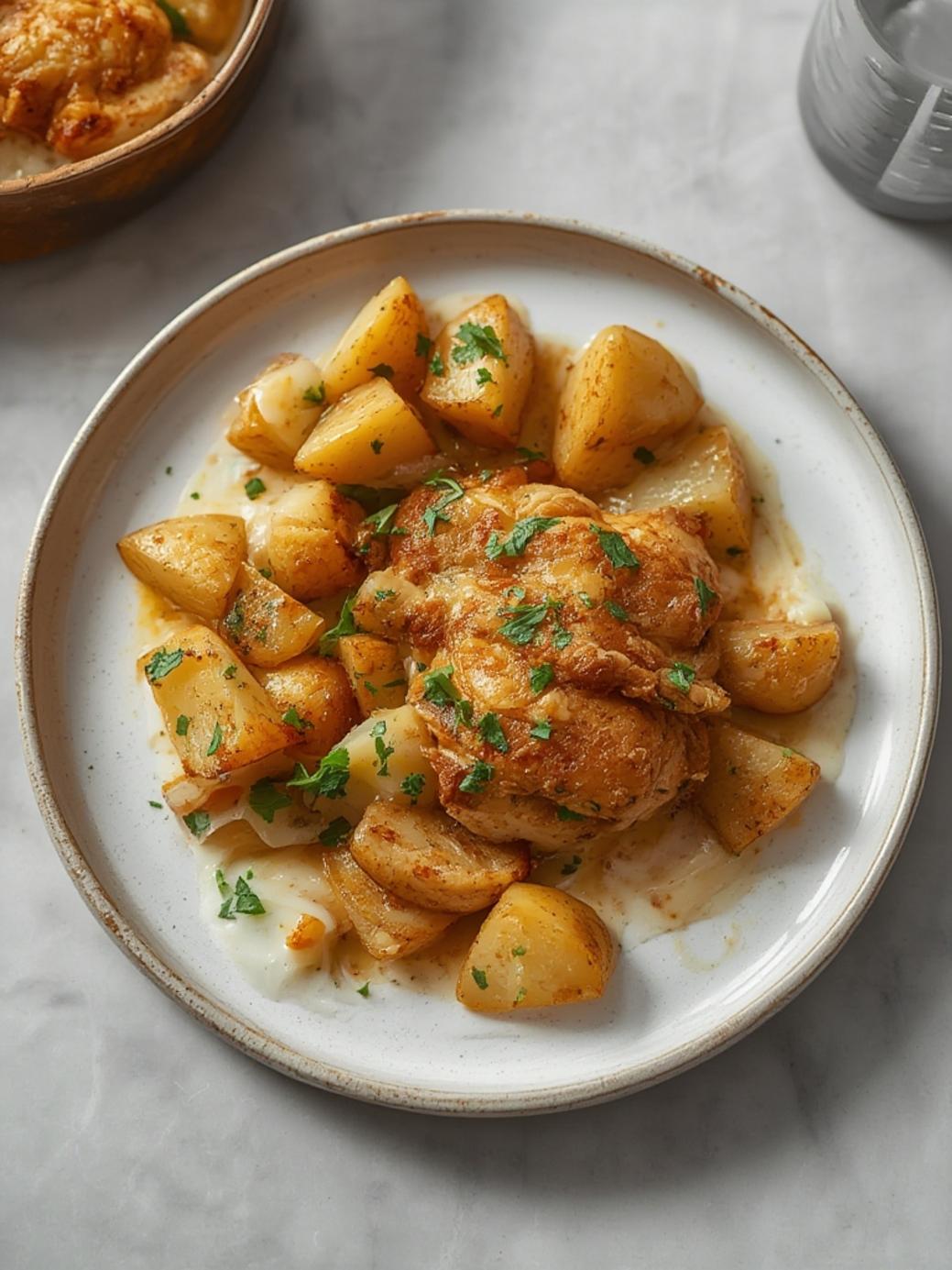 One-Pan Garlic Parmesan Chicken & Potatoes