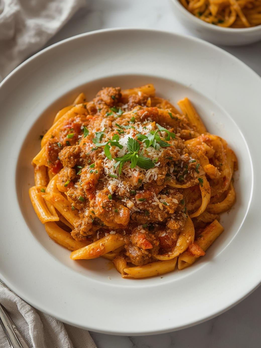 Creamy Beef Pasta Casserole