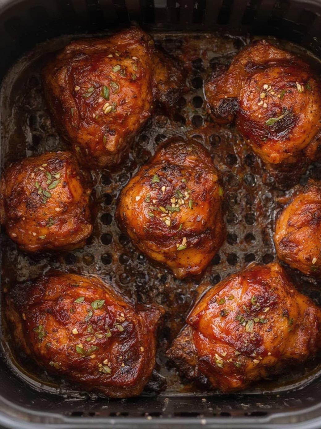 Air Fryer BBQ Chicken Thighs