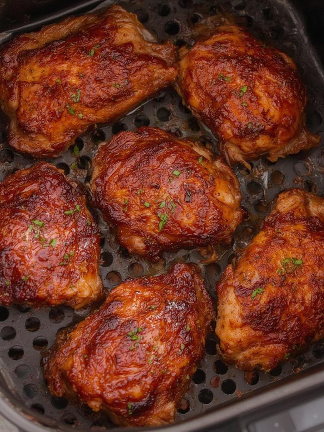 Air Fryer BBQ Chicken Thighs