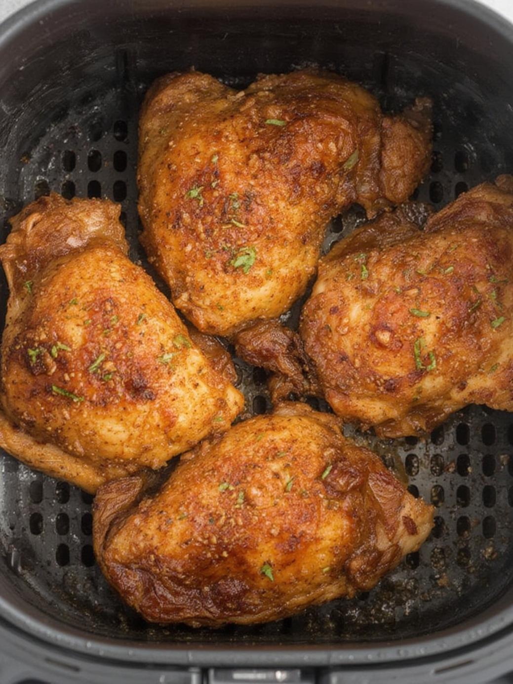 Air Fryer Frozen Chicken Thighs