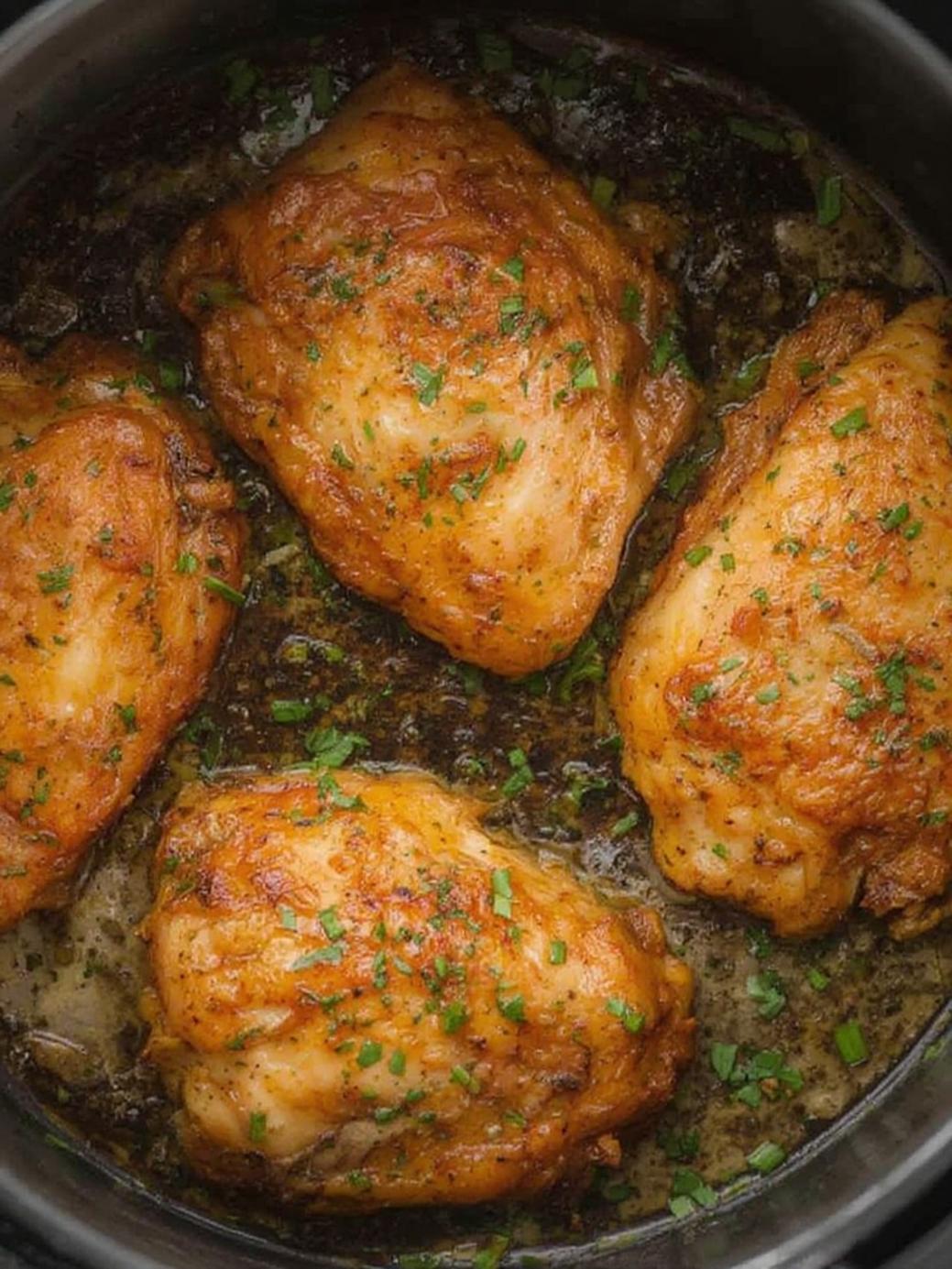 Air Fryer Garlic Butter Chicken Thighs