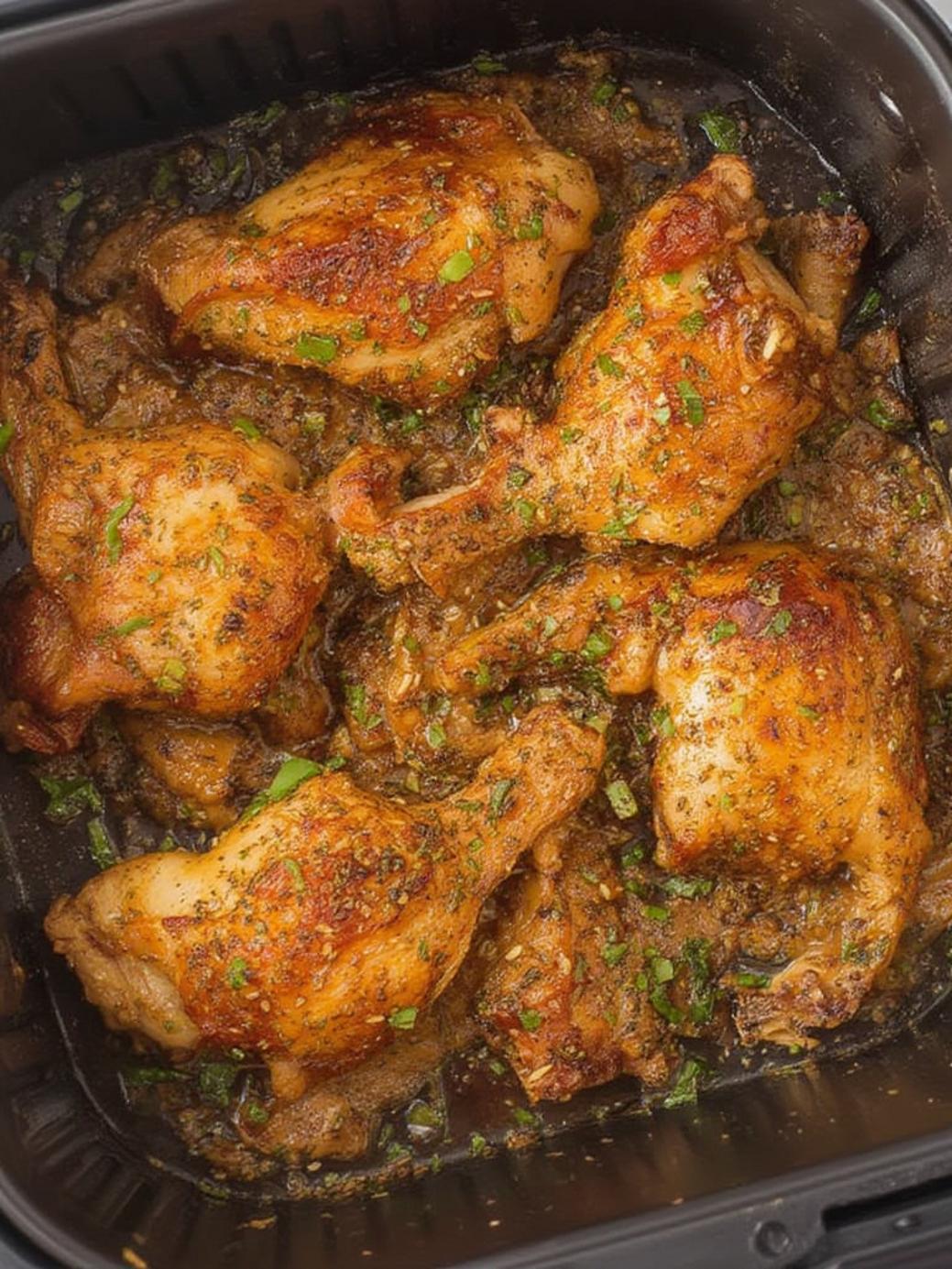 Air Fryer Garlic Butter Chicken Thighs