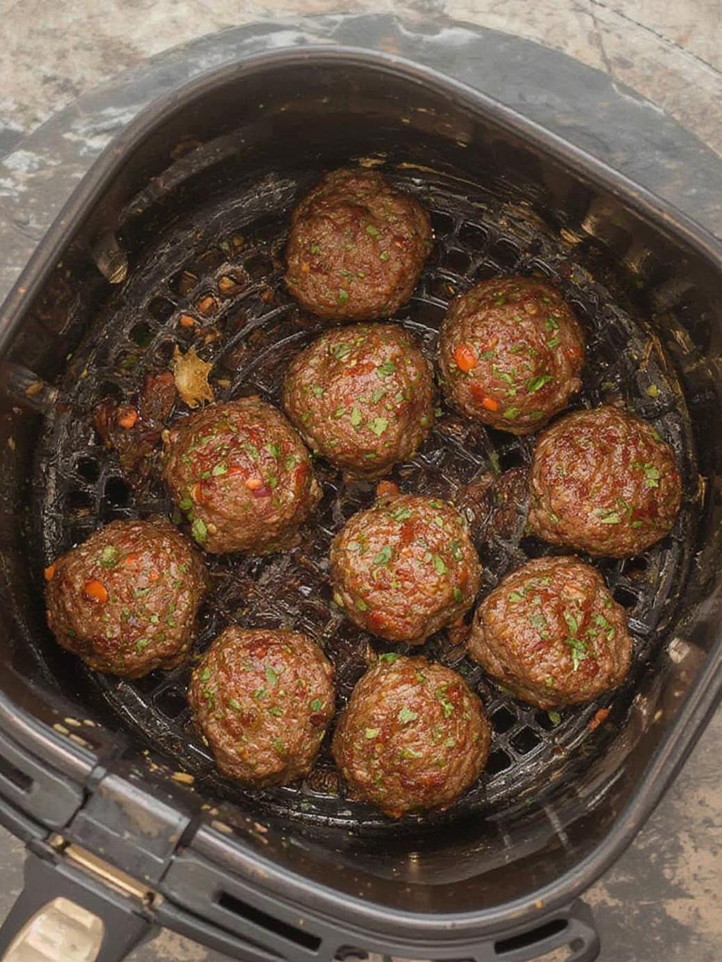 Air Fryer Ground Beef Meatballs