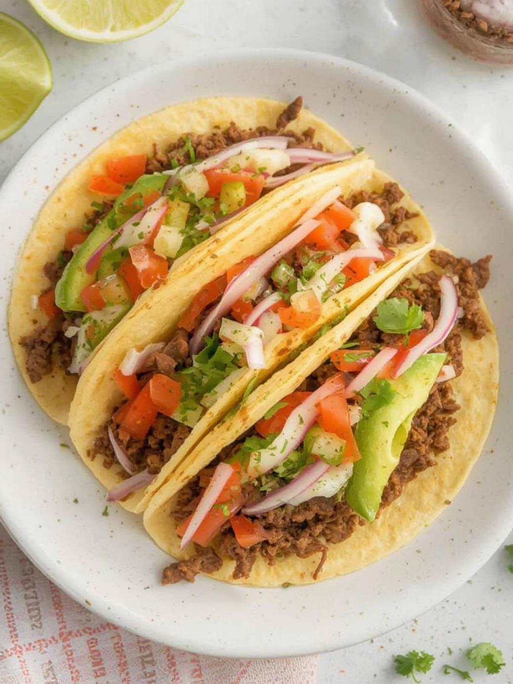Air Fryer Ground Beef Tacos