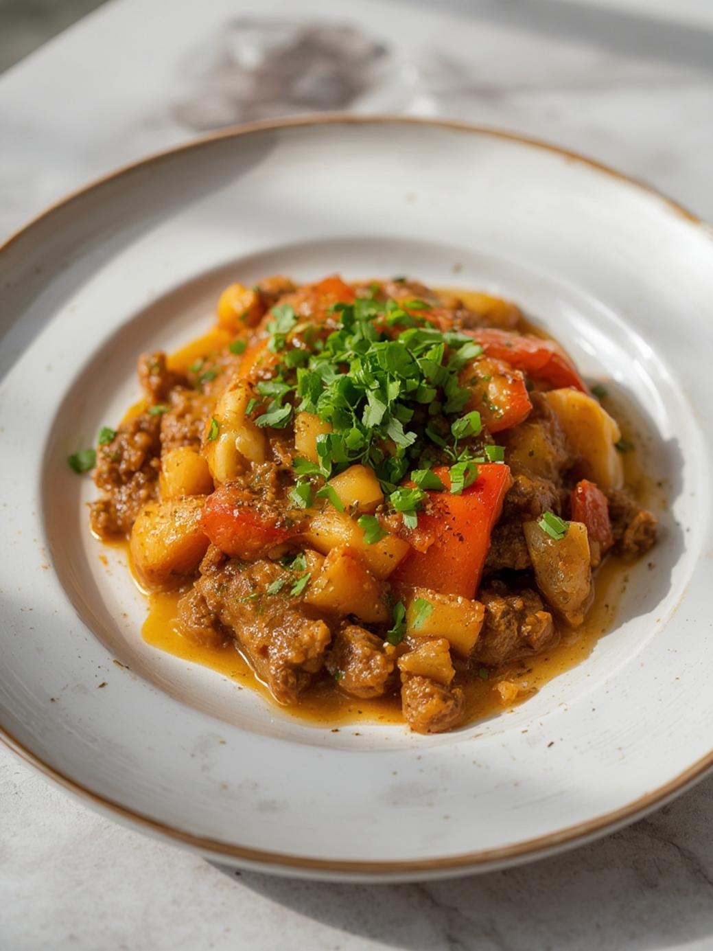 Amish Ground Beef Casserole