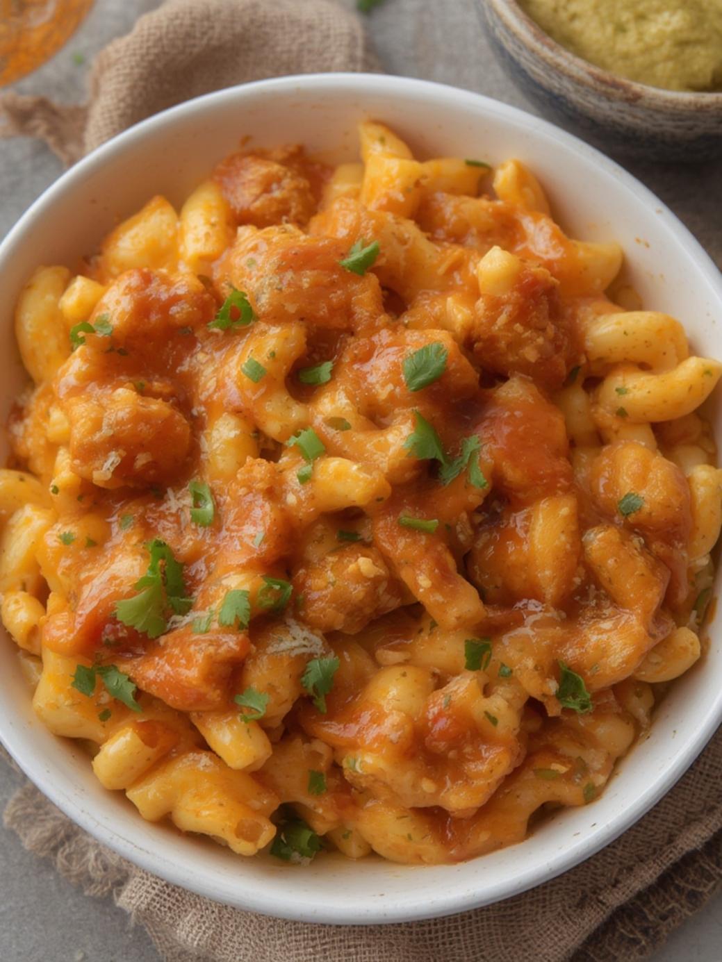 BBQ Chicken Mac and Cheese