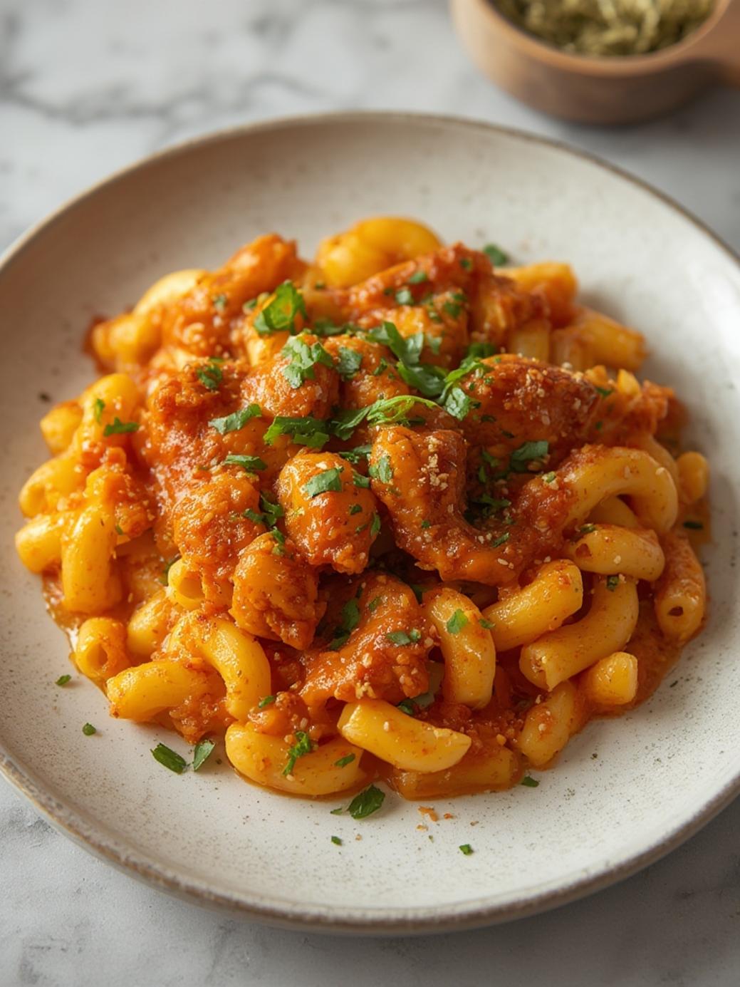 BBQ Chicken Mac and Cheese