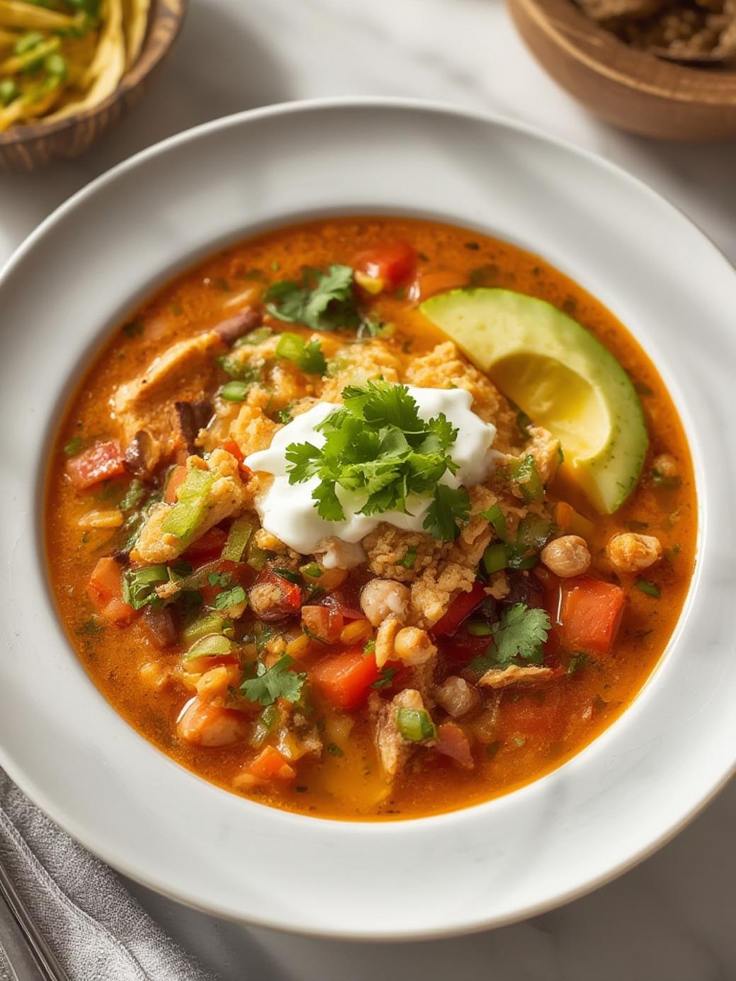 Crock Pot Chicken Taco Soup