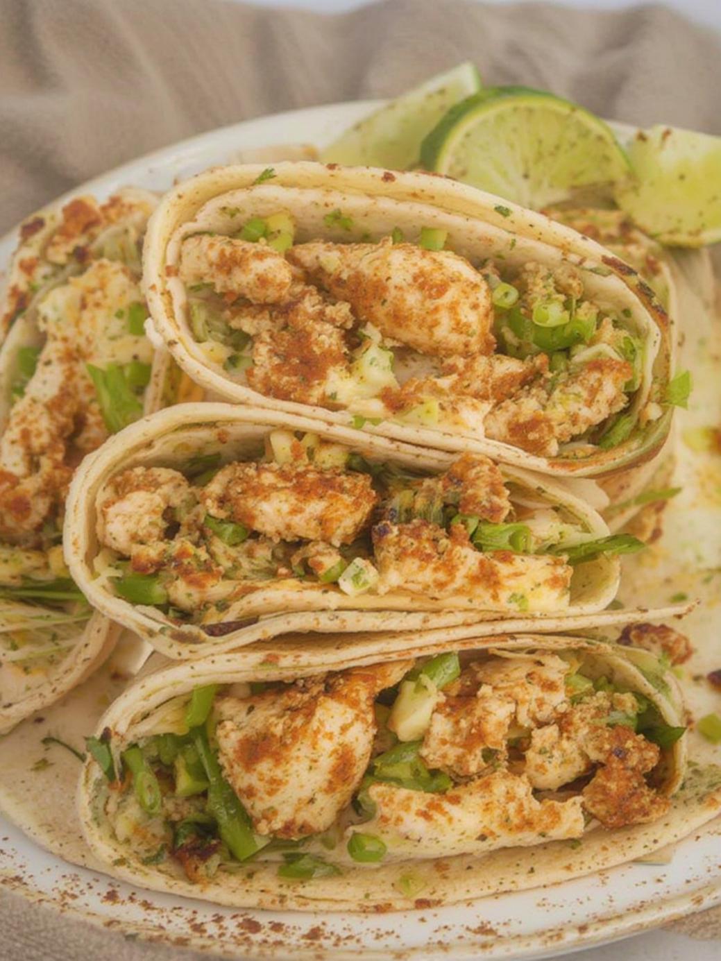 Easy Air Fryer Chicken Wraps