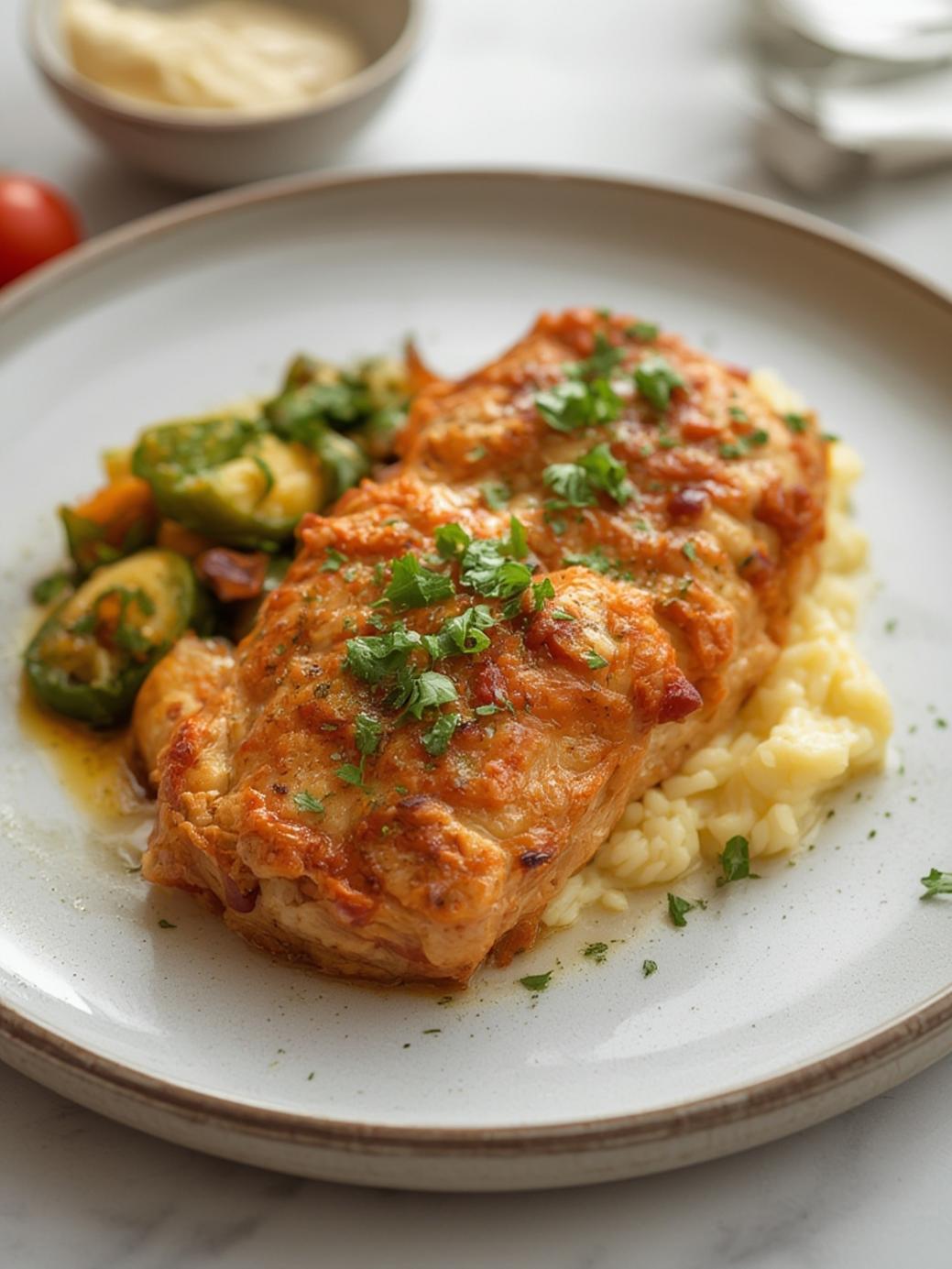 Garlic Parmesan Chicken Meatloaf Recipe