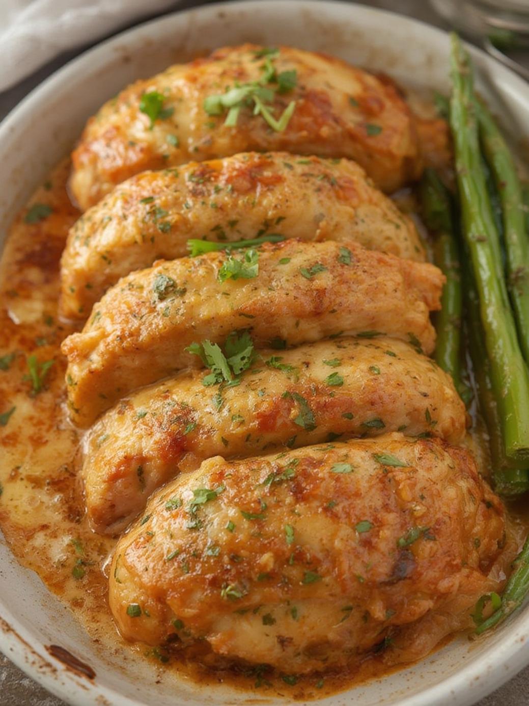 Garlic Parmesan Chicken Meatloaves