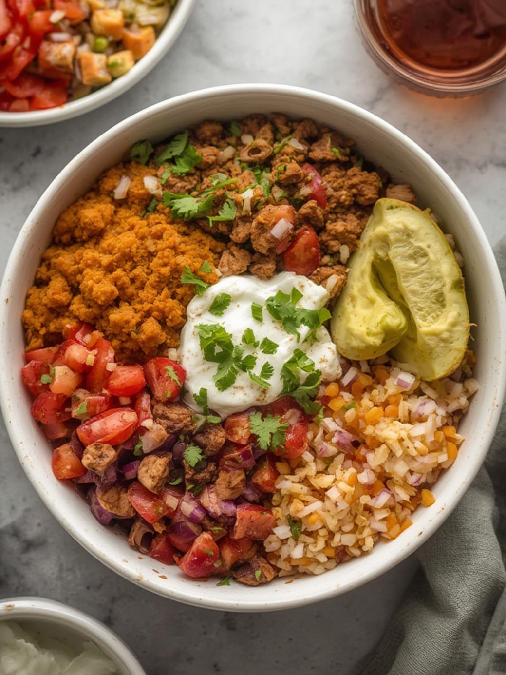 Ground Chicken Burrito Bowls Recipe