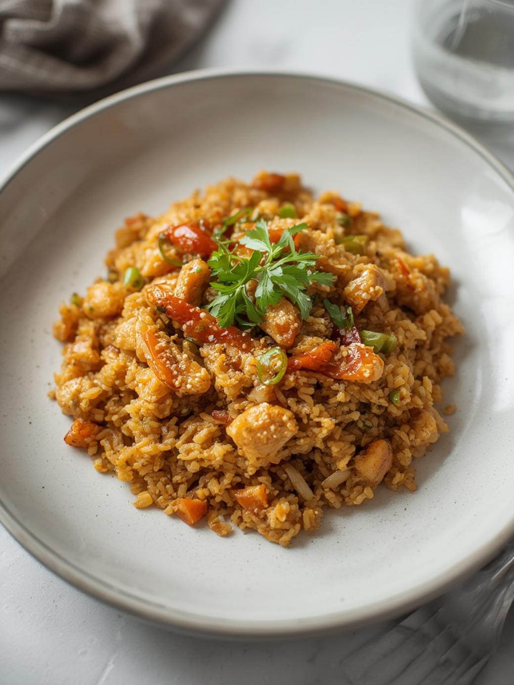 Ground Chicken Fried Rice