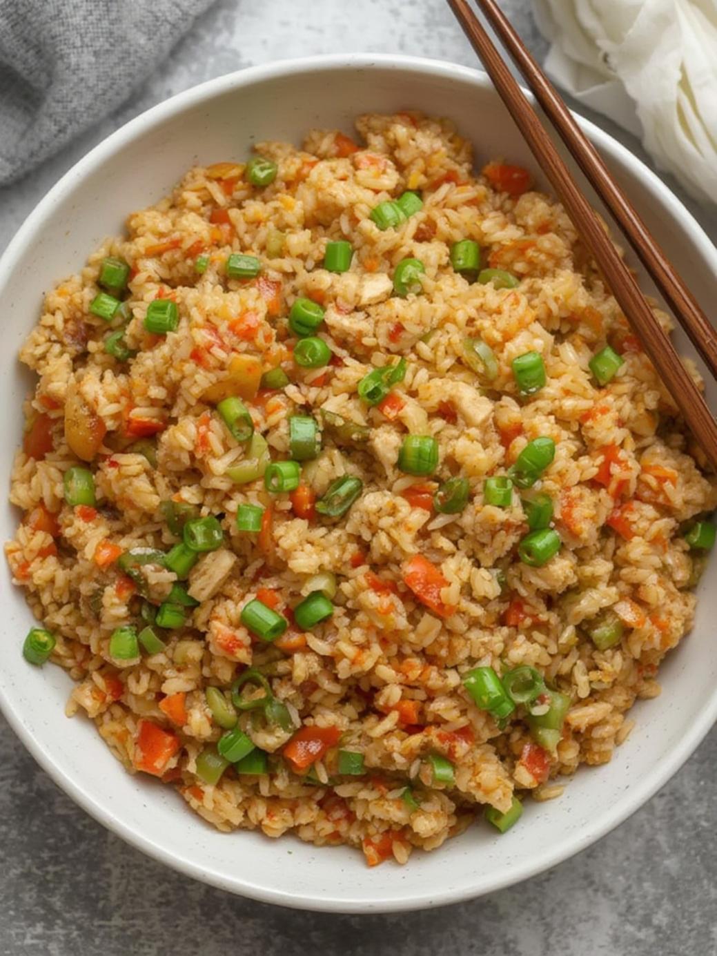 Ground Chicken Fried Rice