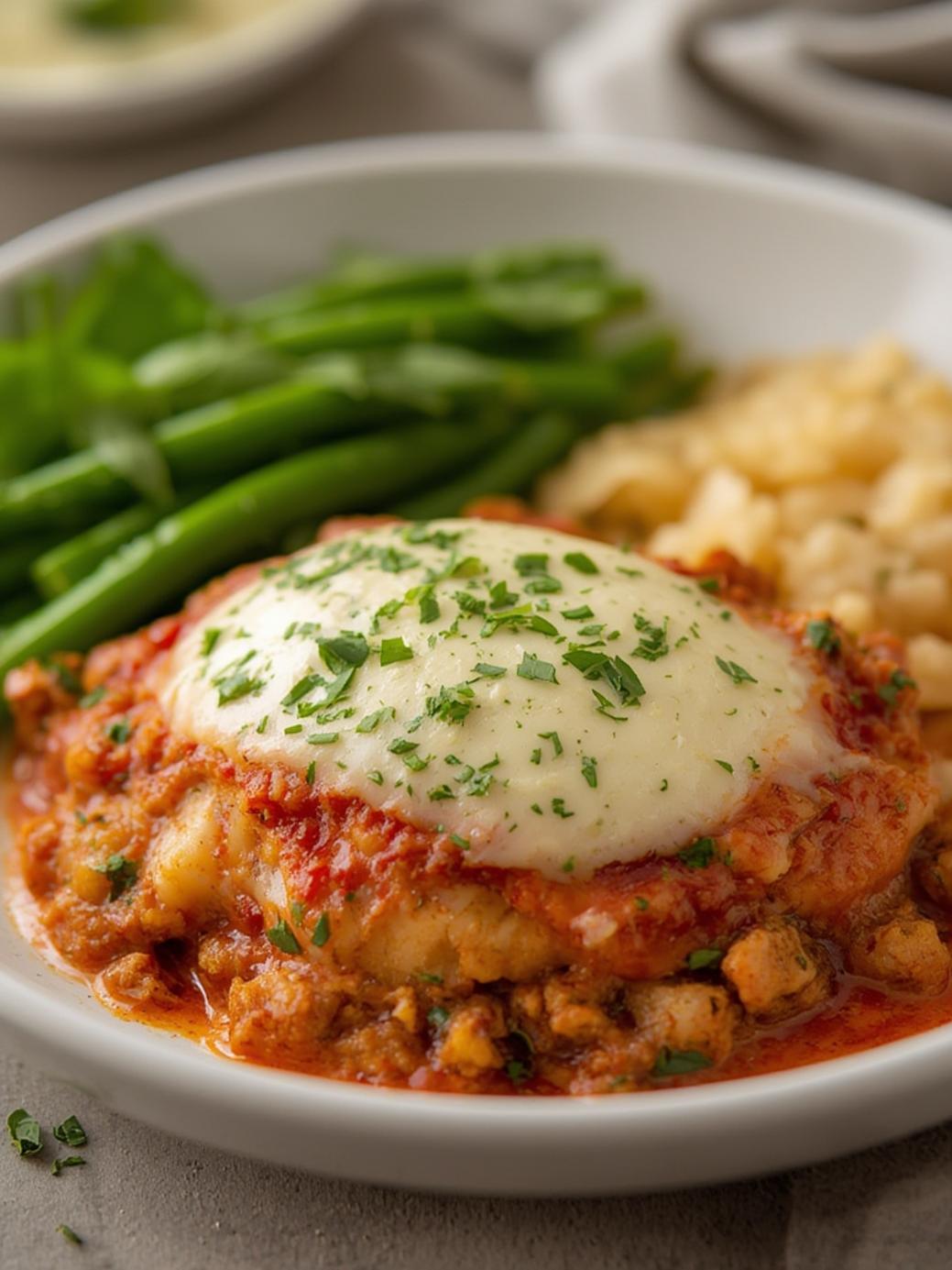 Ground Chicken Parmesan