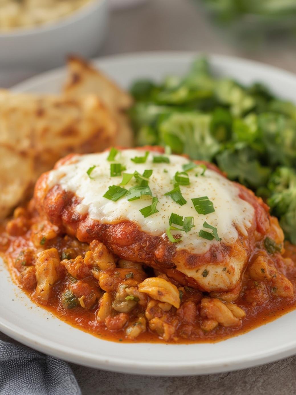 Ground Chicken Parmesan