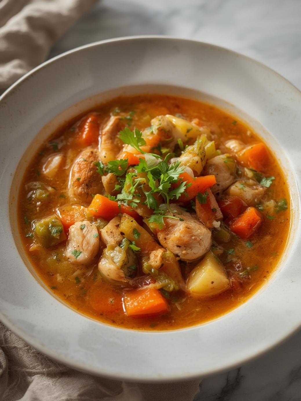 Hearty Chicken and Vegetable Soup