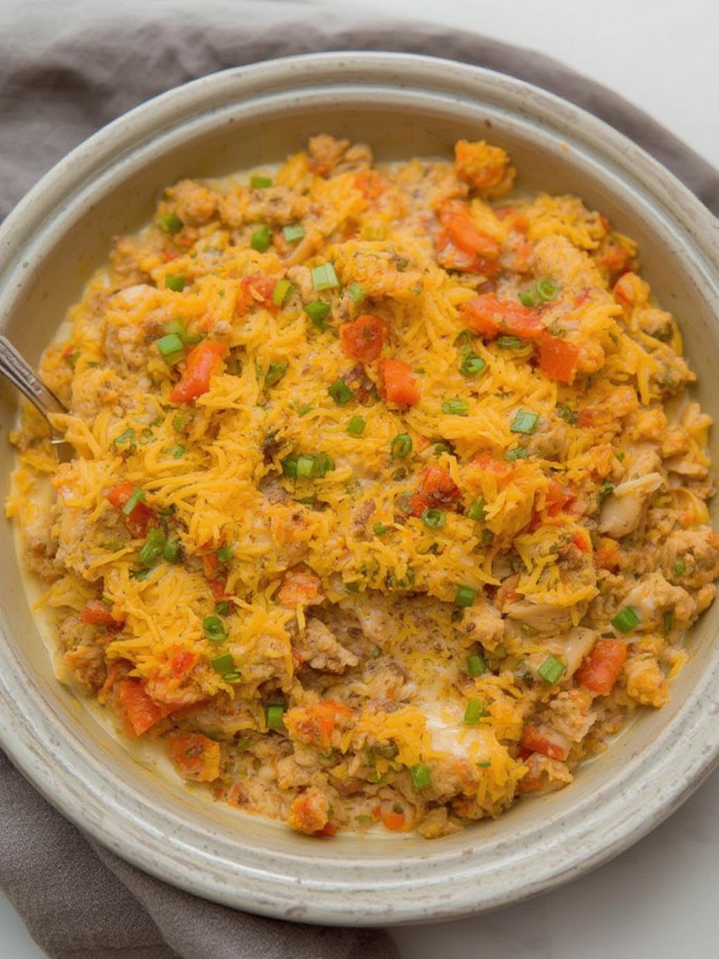 Keto Ground Chicken Casserole