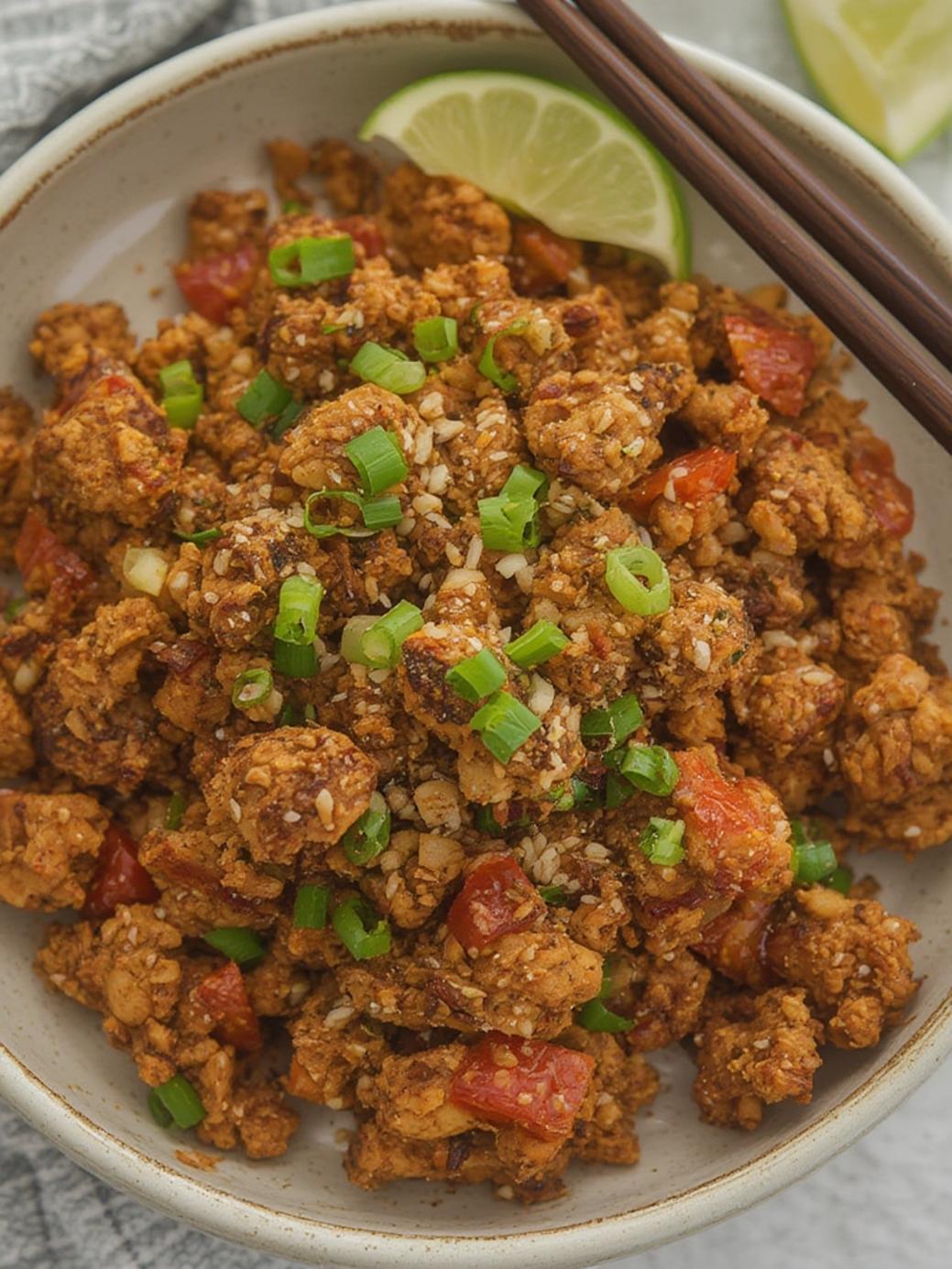 Low Carb Firecracker Ground Chicken