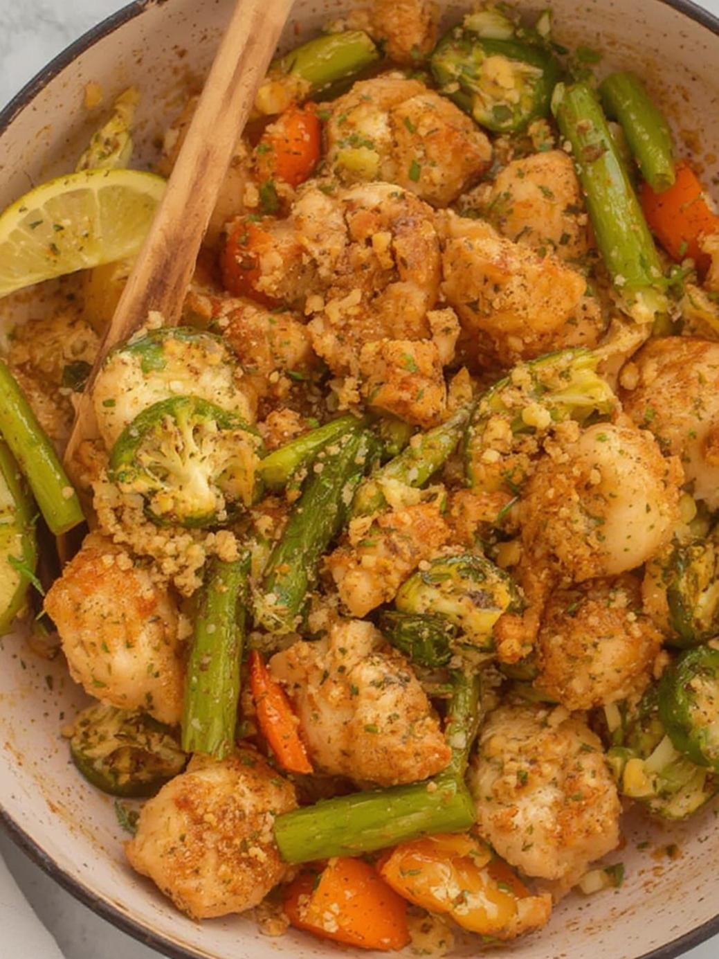 Quick Air Fryer Chicken and Veggies