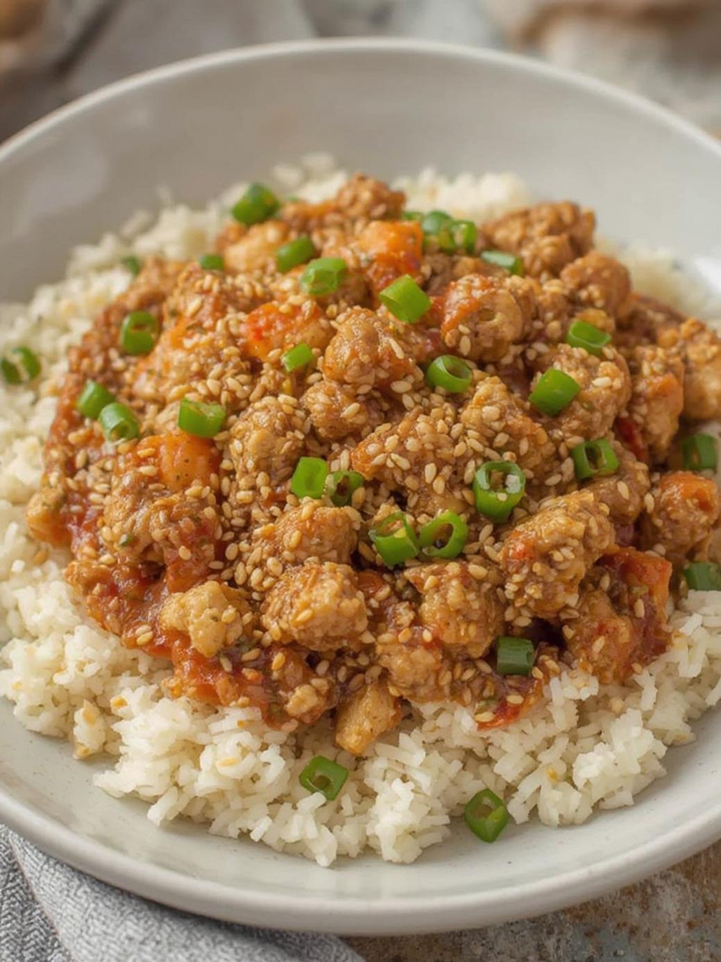 Sesame Ground Chicken