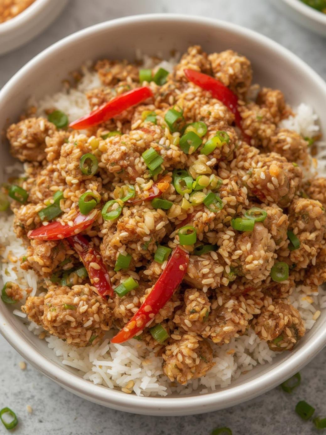 Sesame Ground Chicken