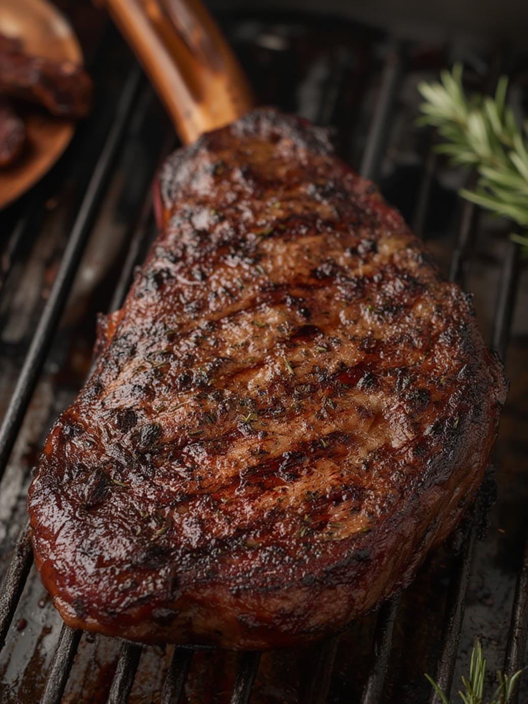 Traeger Smoked and Seared Tomahawk Steak