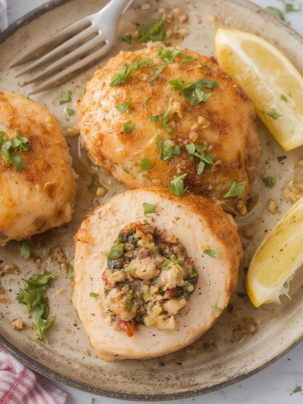 air fryer stuffed chicken breast