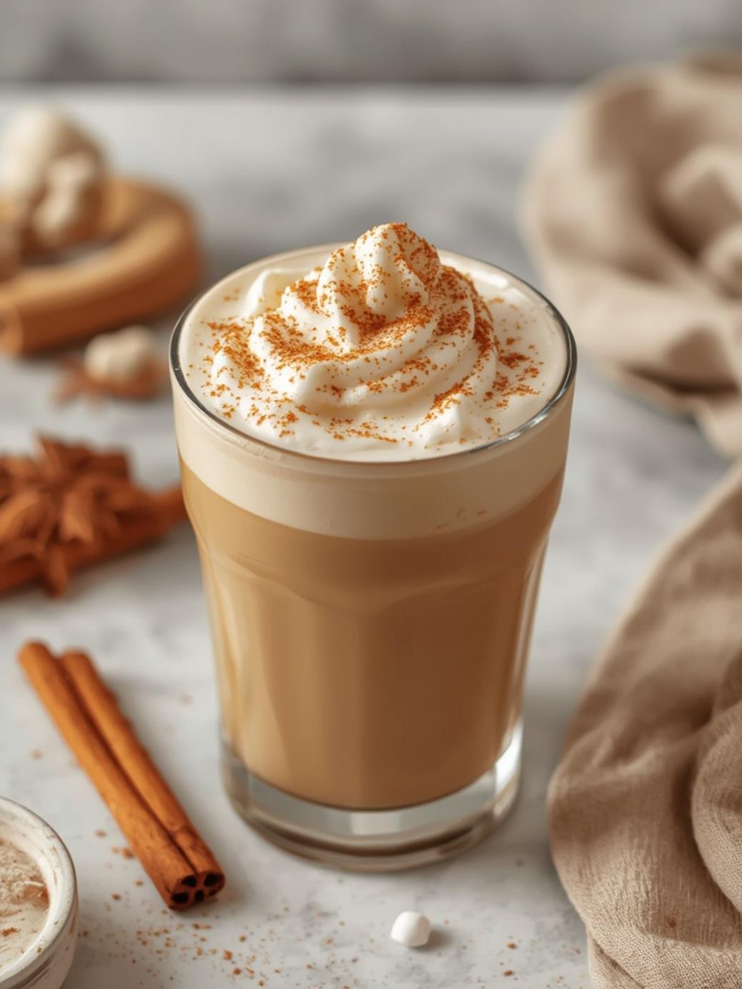 Brown Sugar Cinnamon Hojicha Latte