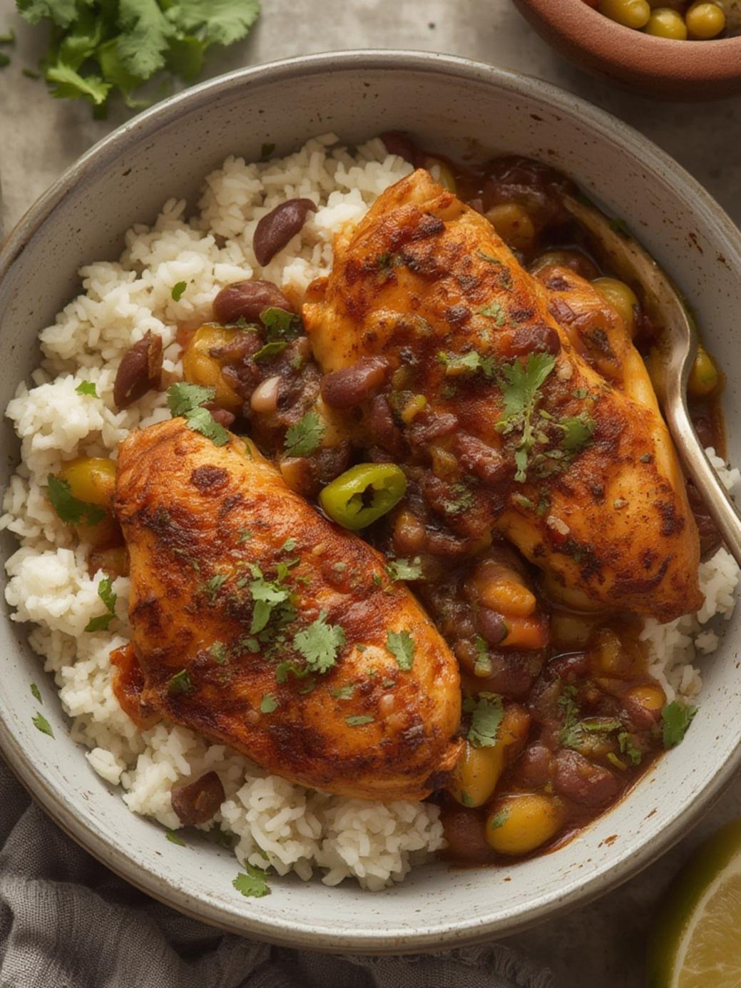 Chicken Poblano and Black Bean
