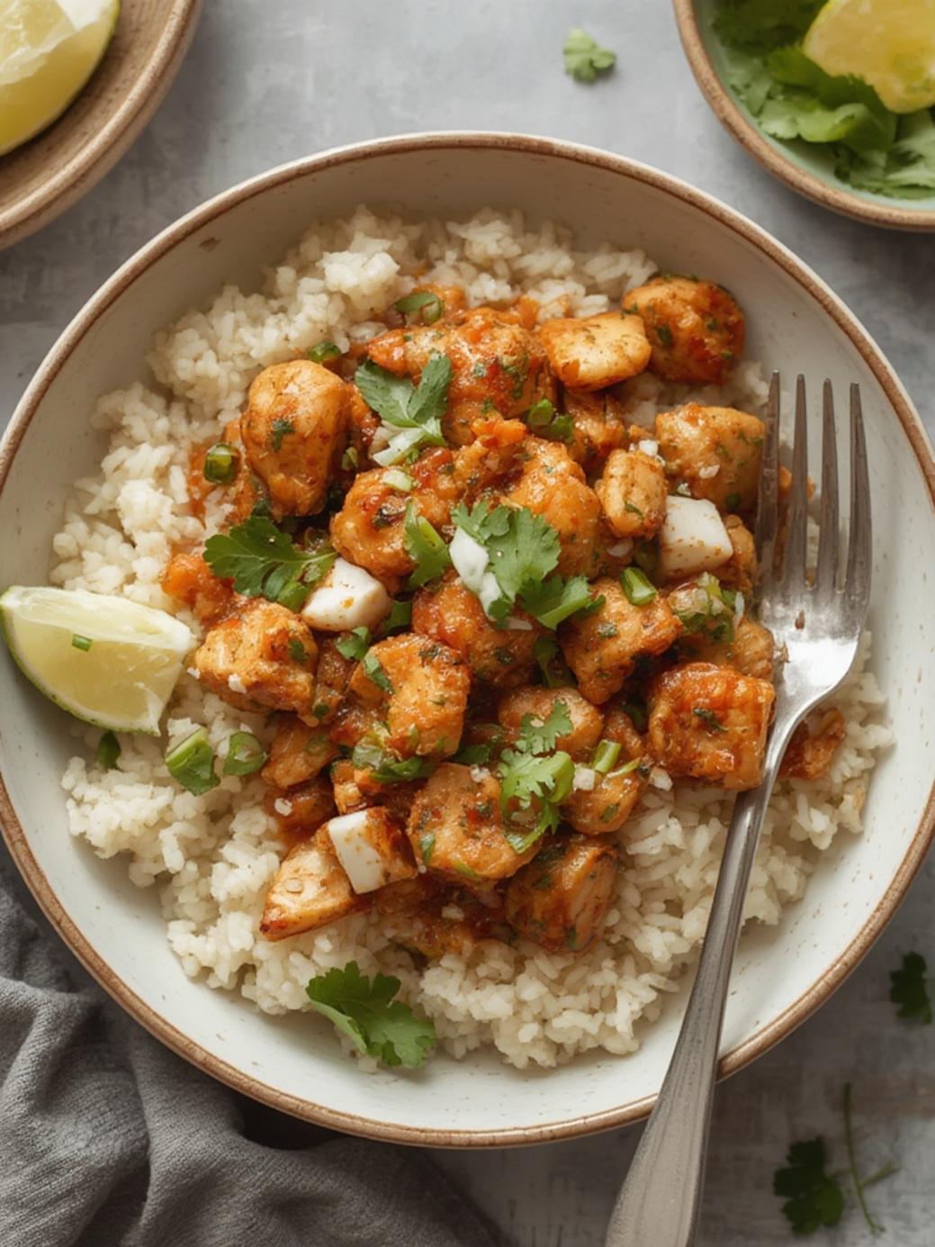 Coconut Basil Chicken & Rice