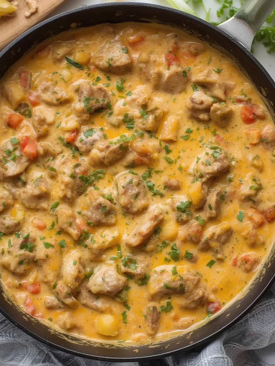 Creamy Keto Philly Cheesesteak Skillet