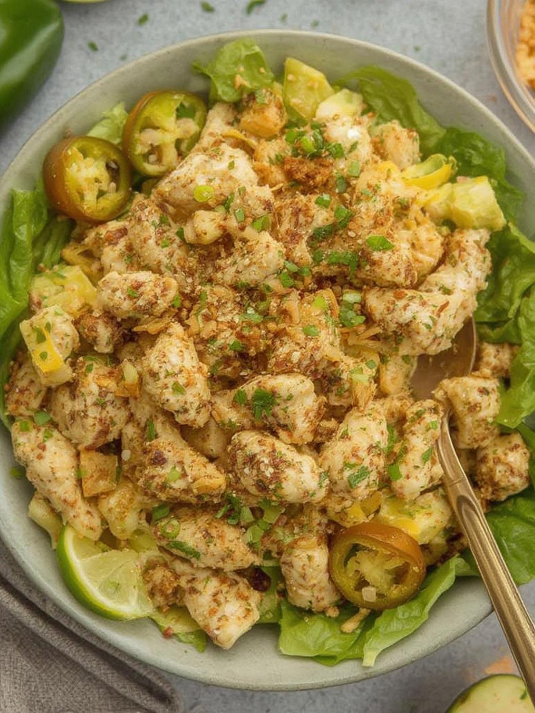 Jalapeno Popper Keto Chicken Salad