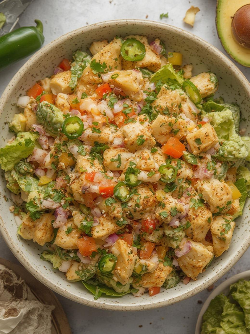 Jalapeno Popper Keto Chicken Salad