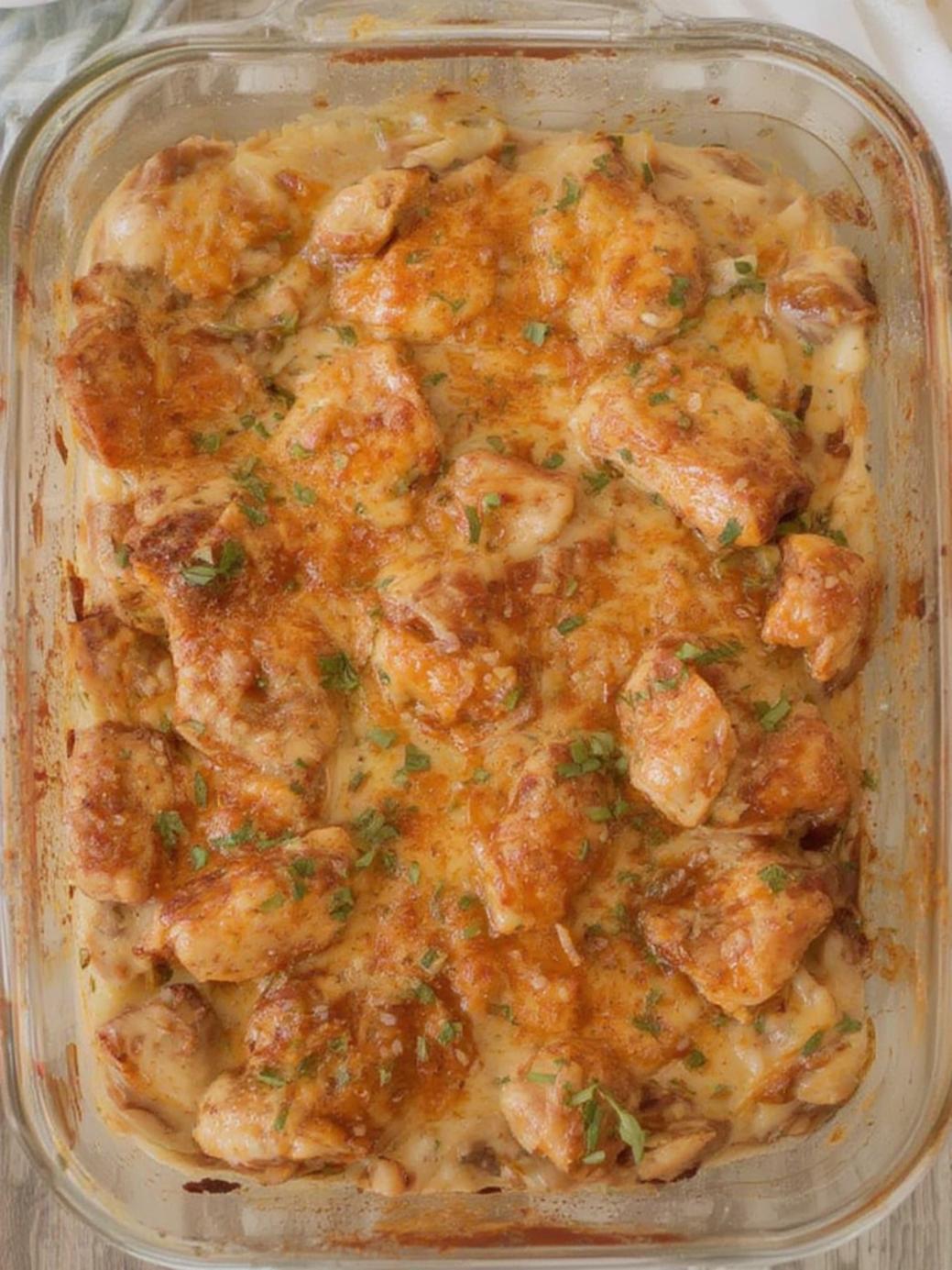 Keto BBQ Chicken Casserole