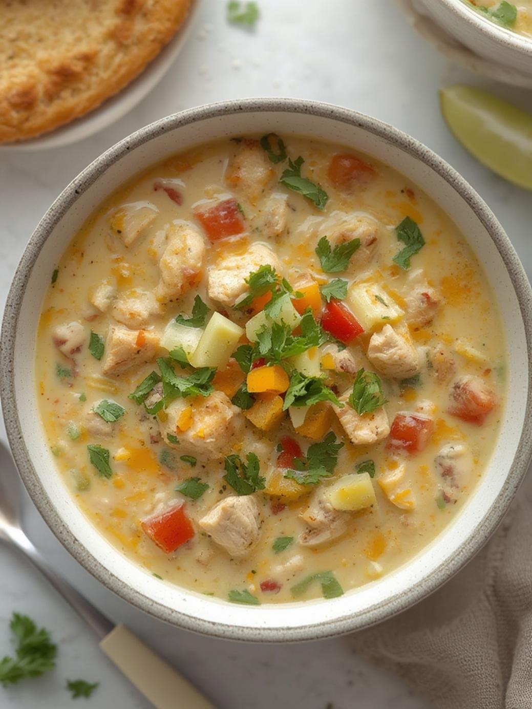 Keto White Chicken Chili