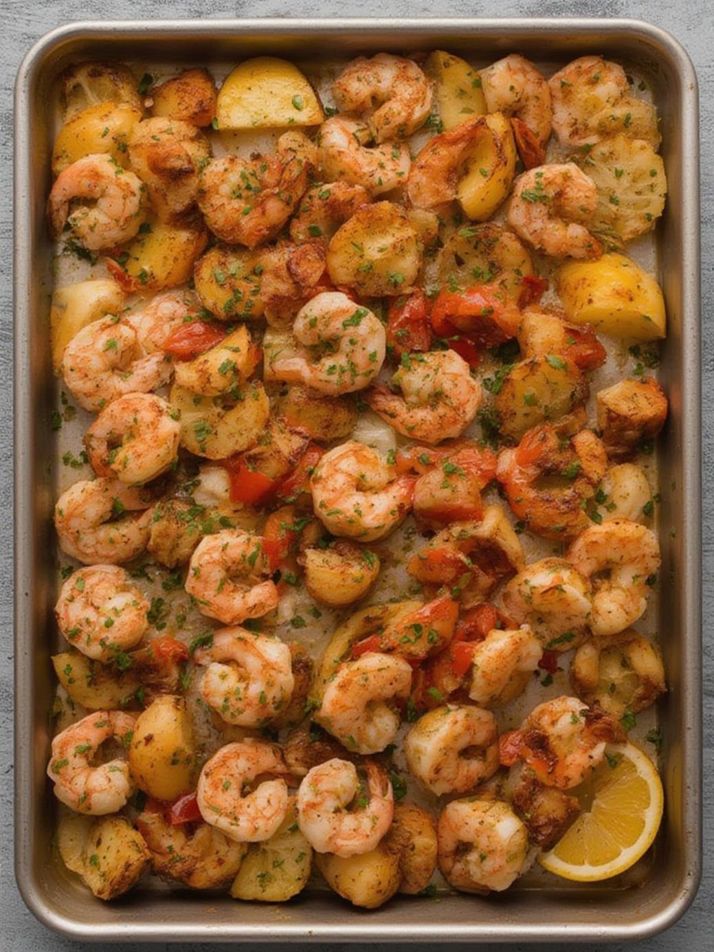 Sheet Pan Shrimp Boil