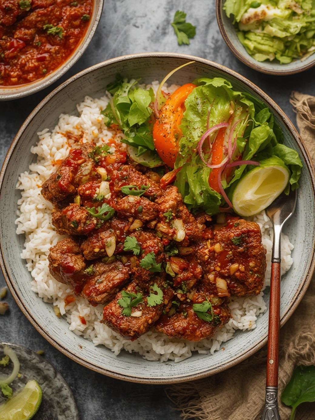 Keto Korean Beef Dish with Refreshing Salad