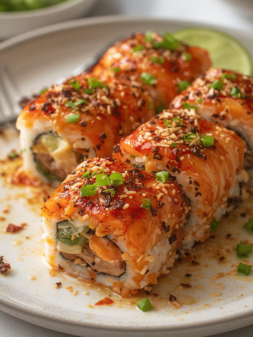 Spicy Salmon Sushi Bake