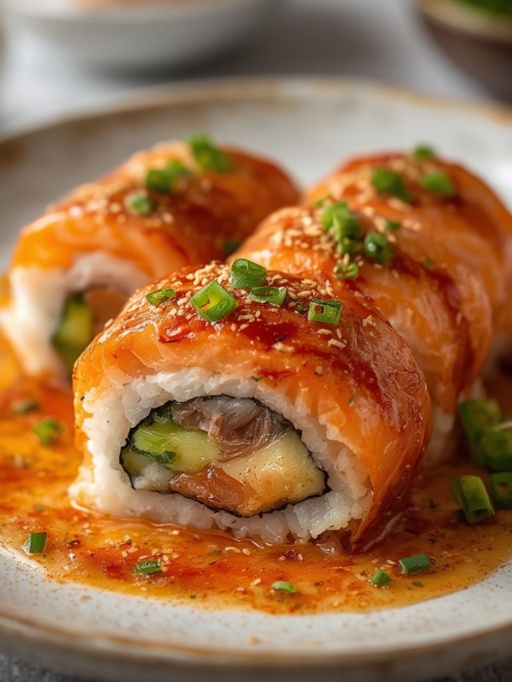 Spicy Salmon Sushi Bake