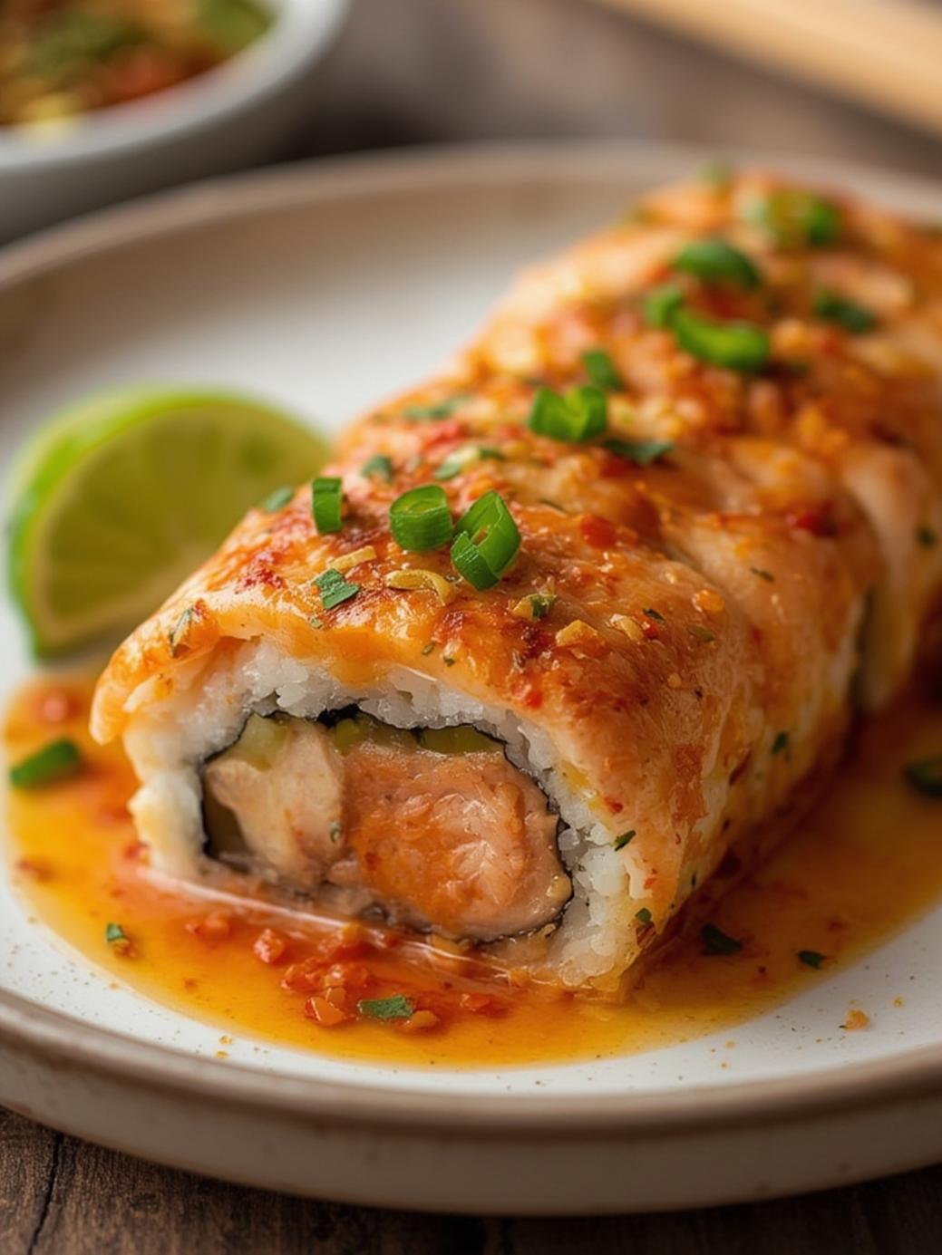 Spicy Salmon Sushi Bake