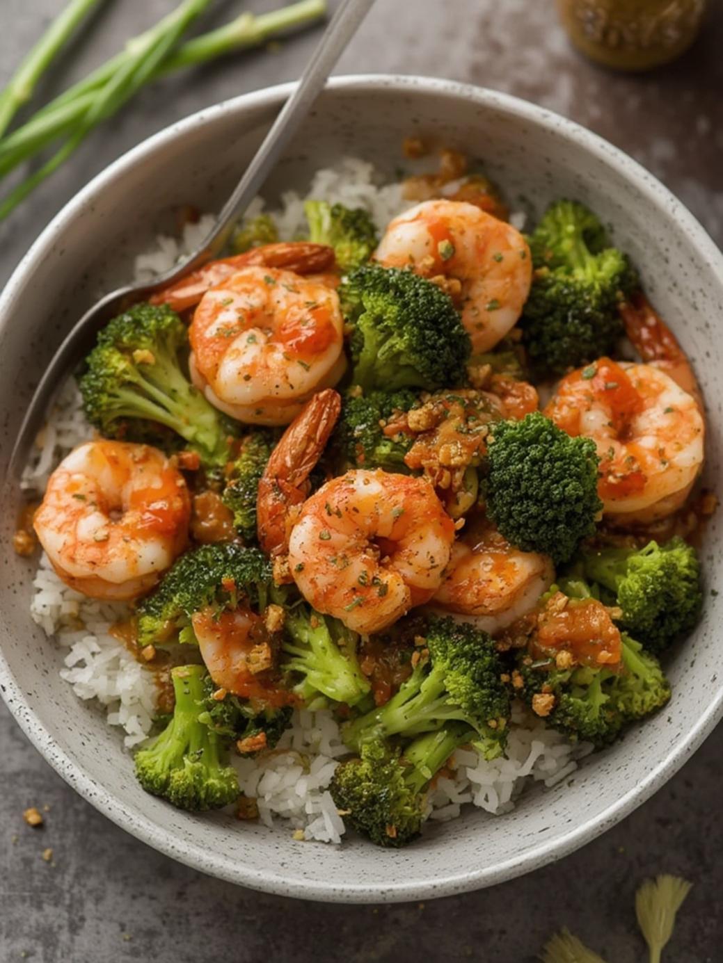 Sriracha Shrimp Broccoli