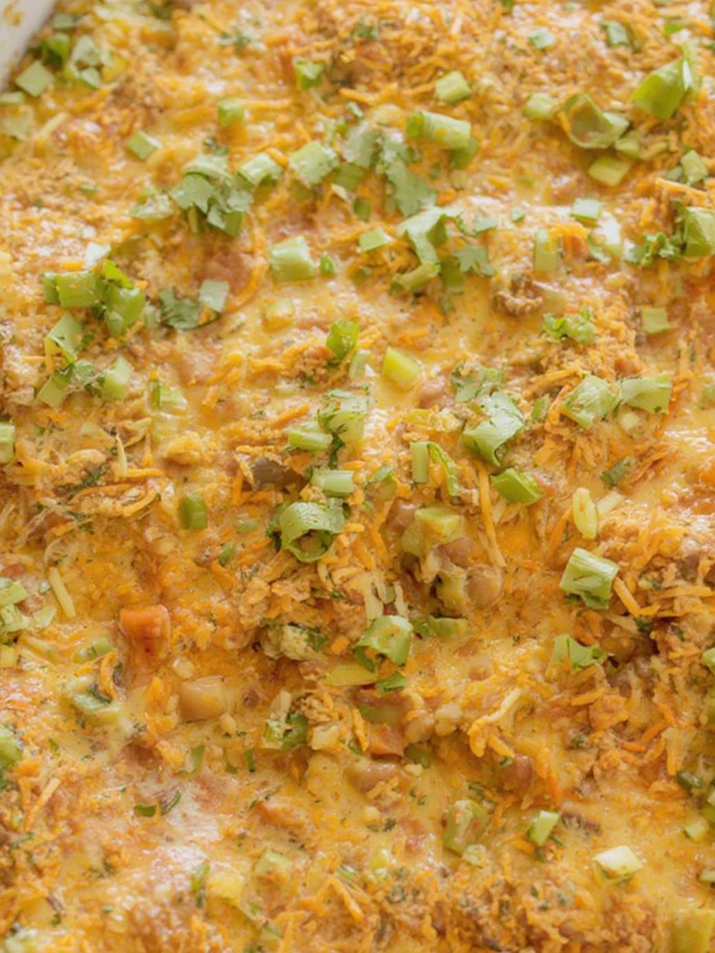 cheesy keto taco casserole